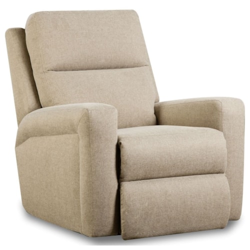 Contemporary Power Headrest Rocker Recliner with USB Port