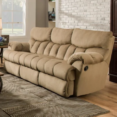 Casual Power Headrest Double Reclining Sofa