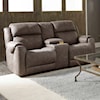 Southern Motion Safe Bet Power Plus Reclining Loveseat Console