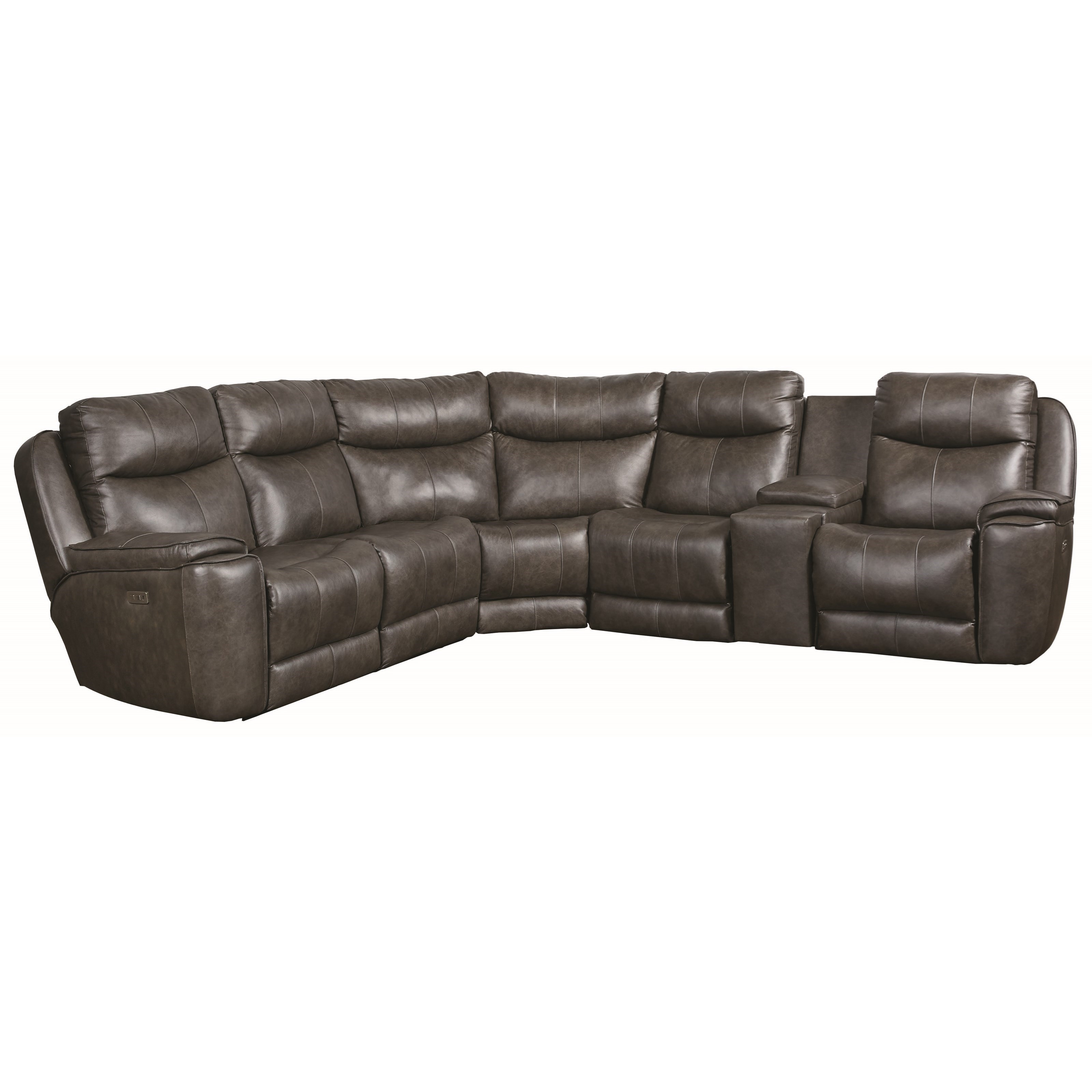 West end power headrest reclining hot sale sectional