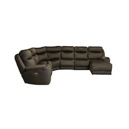 6pc Sectional with Right Chaise