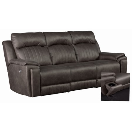 Contemporary Power Headrest Sofa with SoCozi Massage Technology