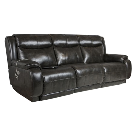 Double Reclining Sofa with Power Headrest