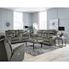 Design2Recline Vista Double Reclining Loveseat with Console