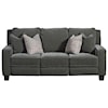 Powell's Motion West End Double Reclining Power Sofa with Pillows
