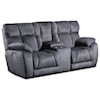 Design2Recline Wild Card Power Headrest Loveseat w/ Console And Next