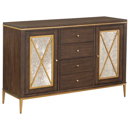 Contemporary 2-Drawer and 4-Drawer Buffet