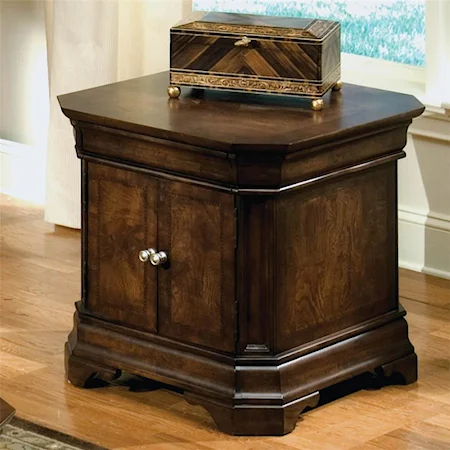 Storage End Table with 2 Doors