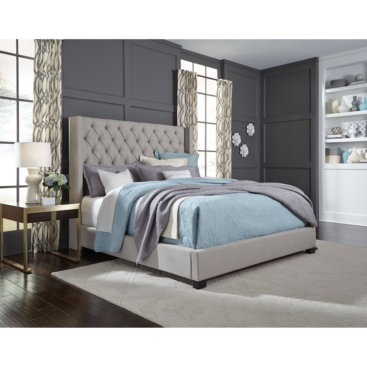 Standard Furniture Katy King Upholstered Bed