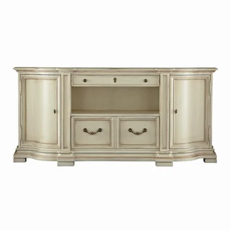 Memoria Storage Credenza with Drop Front Drawer for Keyboard