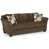 Contemporary Gel Sleeper Sofa with Flared Arms