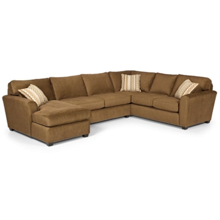 3 Pc Sectional Sofa w/ RAF Chaise