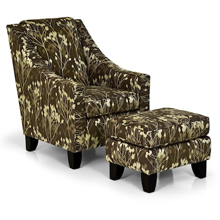 Accent Chair and Ottoman