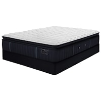 Twin Extra Long 14 1/2" Luxury Plush Euro Pillow Top Mattress and 5" SXLP Low Profile Foundation