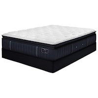 King Rockwell Luxury Firm Euro PillowTop Mattress & Low Profile 5" Base