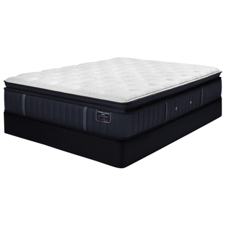 Queen 15" Luxury Plush Euro Pillow Top Premium Mattress and 5" SXLP Low Profile Foundation
