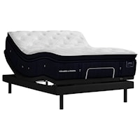 Queen 15" Luxury Plush Euro Pillow Top Coil on Coil Premium Mattress and Ergomotion Pro Tract Extend Power Base