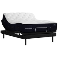 King 13 1/2" Luxury Ultra Firm Premium Mattress and 2pc Horizontal King Ergomotion Pro Tract Extend Power Base