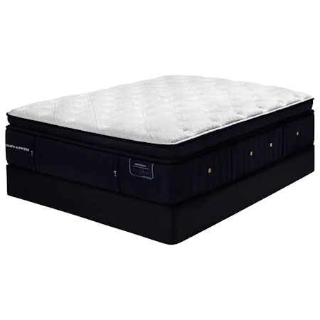 Queen 16" Ultra Luxury Plush Euro Pillow Top Coil on Coil Premium Mattress and 9" SX4 Foundation