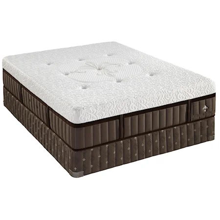 Queen Luxury Plush Mattress and Low Profile Box Spring