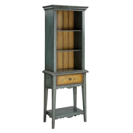 Bookcase Cabinet w/ 1 Drawer & 3 Shelves