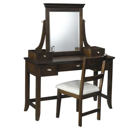 Kona Brown Desk/Chair/Mirror