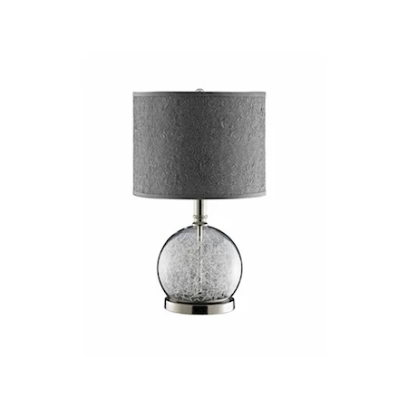 Glass Globe W/Wire Table Lamp