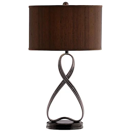 Lazy Eight Metal Table Lamp