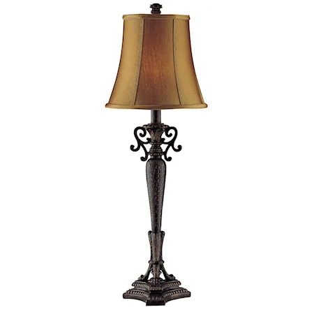 2pk Rustic Bronze Table Lamp