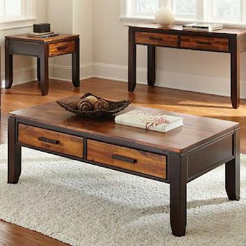 Steve Silver Abaco AB600C Rectangular Cocktail Table
