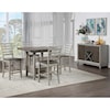 Steve Silver Abacus 5-Piece Counter Table and Chair Set