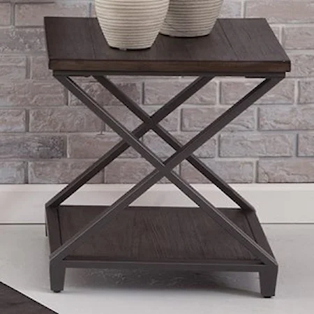 End Table with Open Bottom Shelf