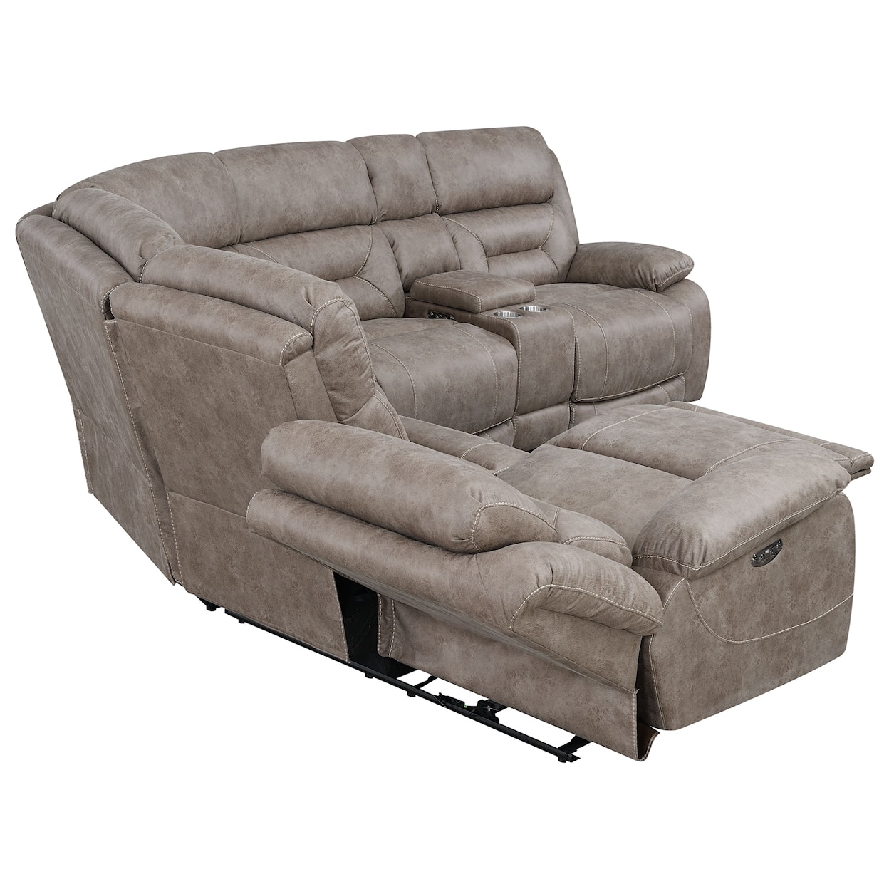 Steve Silver Aria 3 Piece Reclining Sectional Sofa