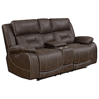 Power Reclining Loveseat with Center Console