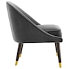 Steve Silver Ava AVA GREY VELVET ACCENT CHAIR | .