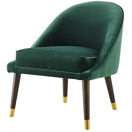 AVA GREEN VELVET ACCENT CHAIR | .