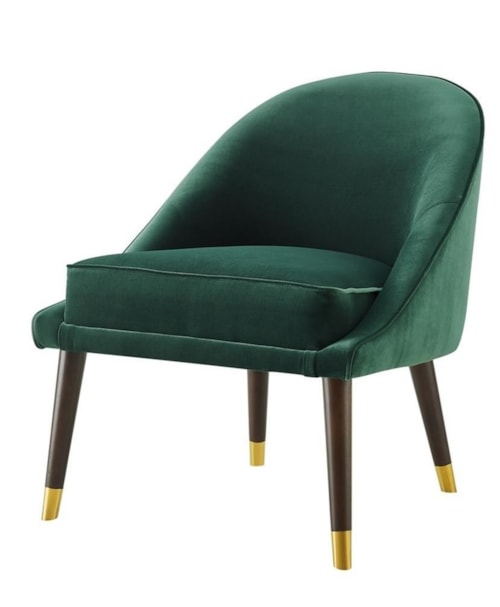 Mid-Century Modern Velvet Accent Chair