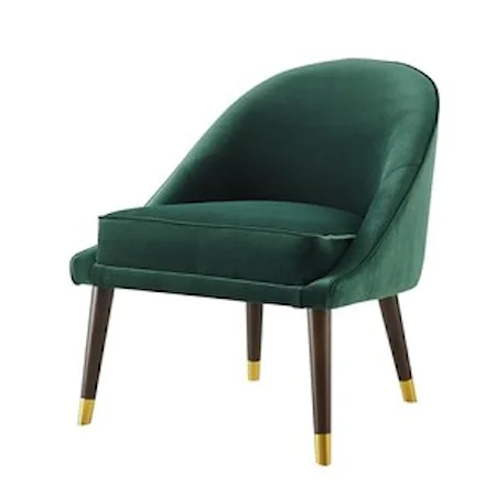 Mid-Century Modern Velvet Accent Chair