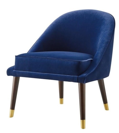 Mid-Century Modern Velvet Accent Chair