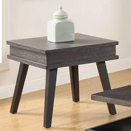 Contemporary End Table with Splayed Legs