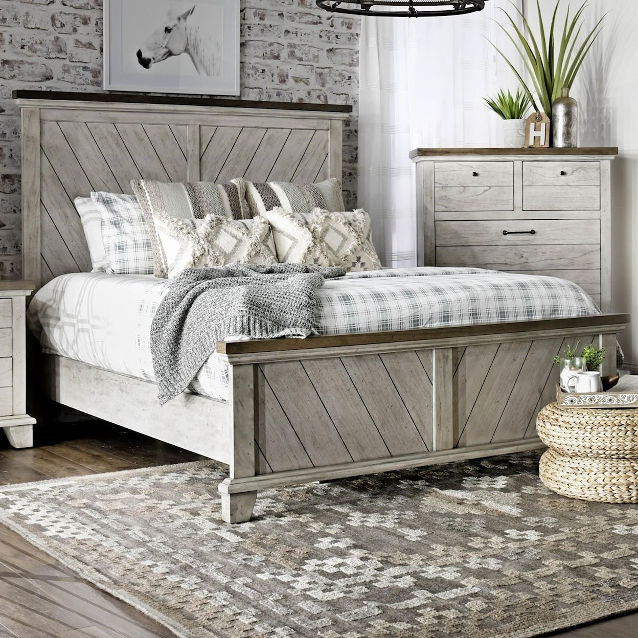 Steve Silver Bear Creek King Panel Bed