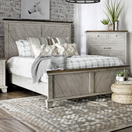 Queen Panel Bed