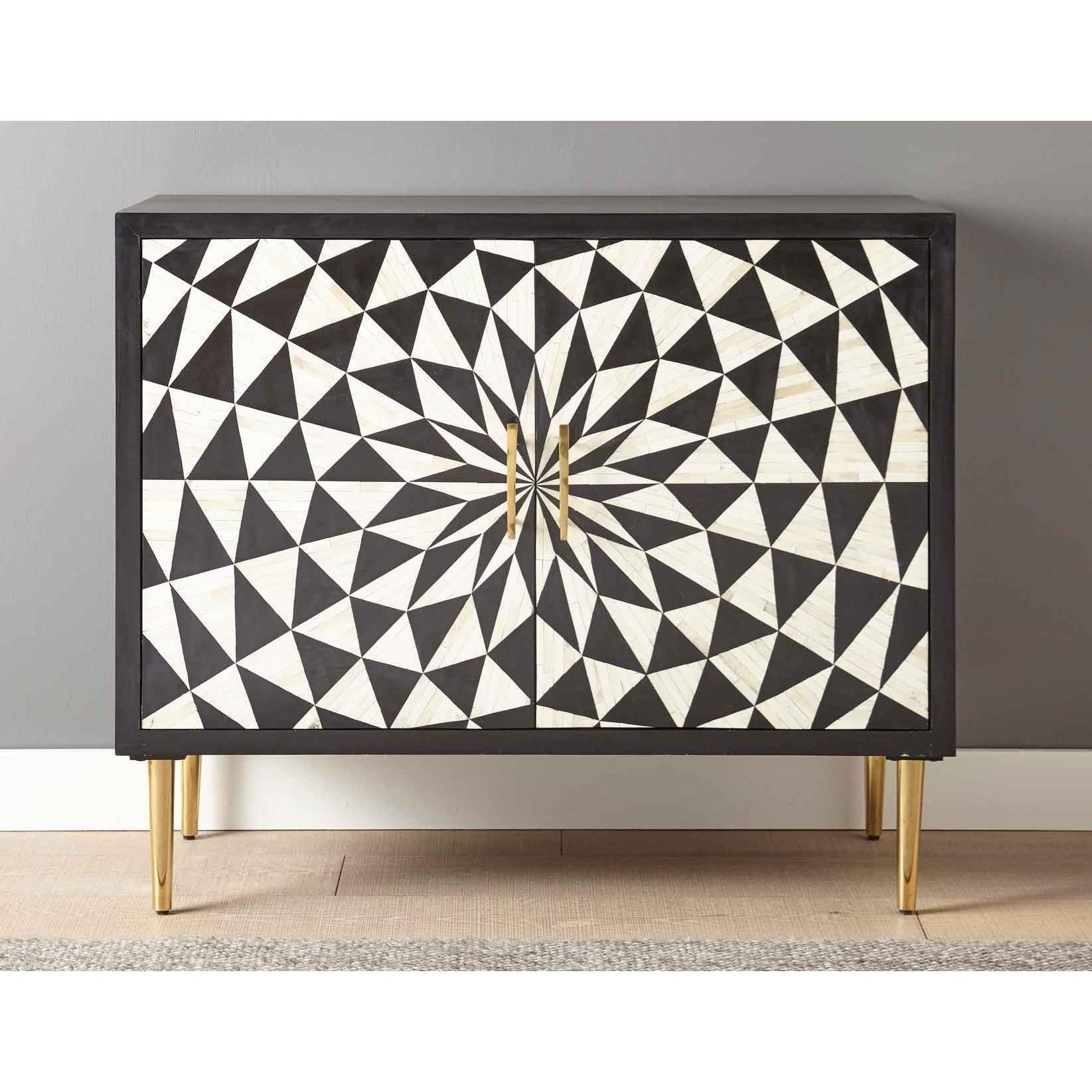 Steve Silver Benzara BZ200SB Modern Accent Cabinet with Adjustable