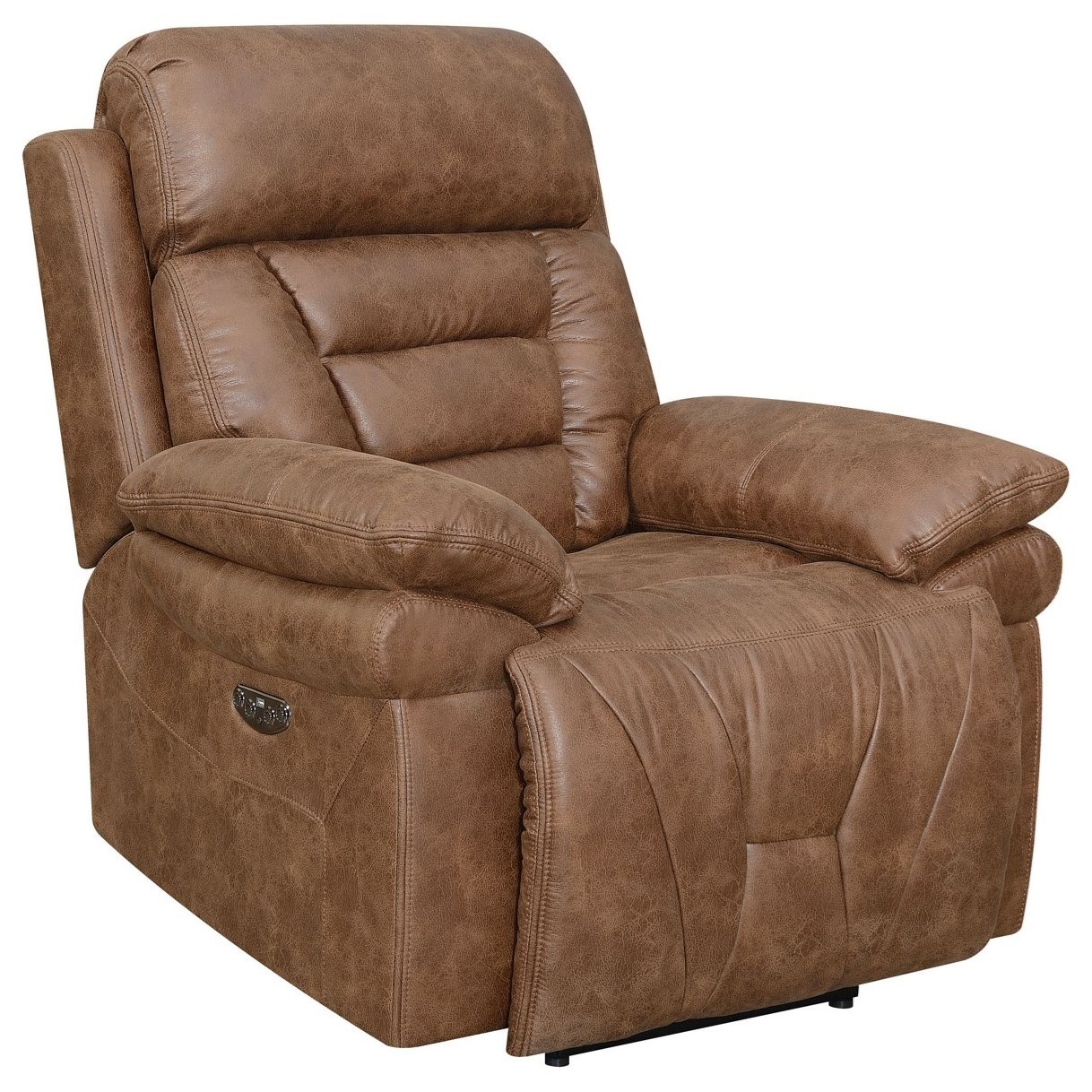 Steve Silver Brock BK900C Casual Lay Flat Power Recliner with