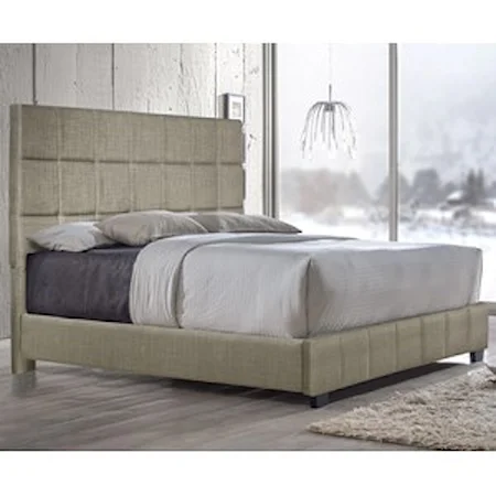 Contemporary Upholstered King Bed