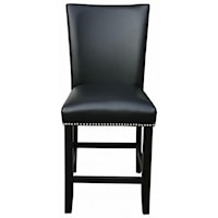 Upholstered Parsons Counter Chair with Nailhead