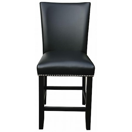Upholstered Counter Chair with Nailhead