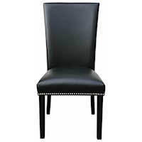 Upholstered Parsons Dining Chair with Nailhead