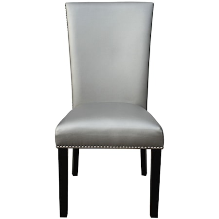 Upholstered Parsons Dining Chair with Nailhead
