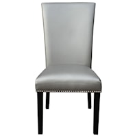 Upholstered Parsons Dining Chair with Nailhead